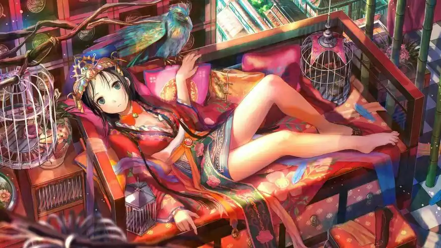 壁纸动漫居家女孩