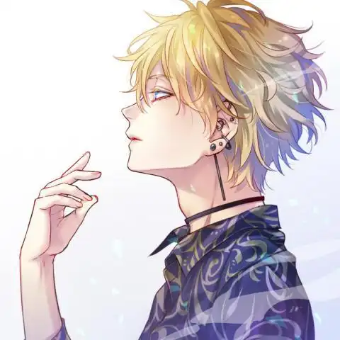 男生头像图片帅气动漫二次元高冷侧脸男头像