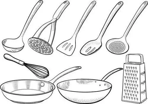 餐具简笔画一次性餐具简笔画