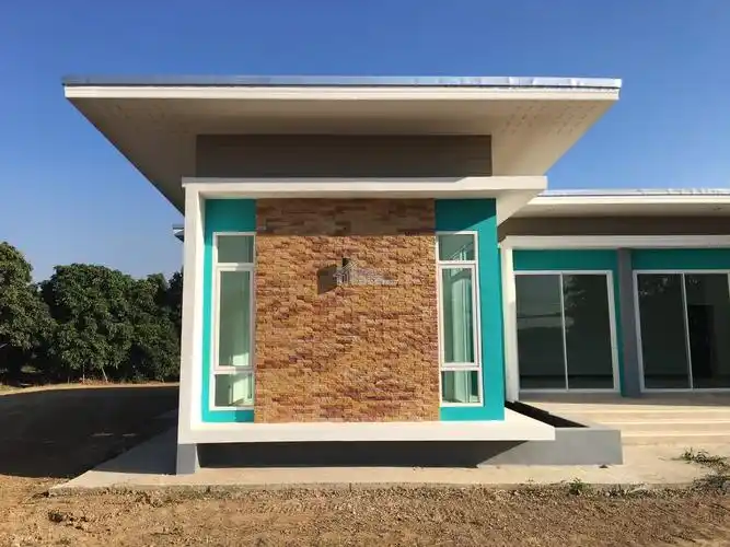 农村自建房13x11米一层大平层平顶现代风格别墅设计图