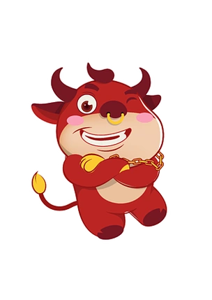 可爱卡通牛牛配图在干嘛呢出来联络下感情啊清明杏花酒童黄色小牛卡通