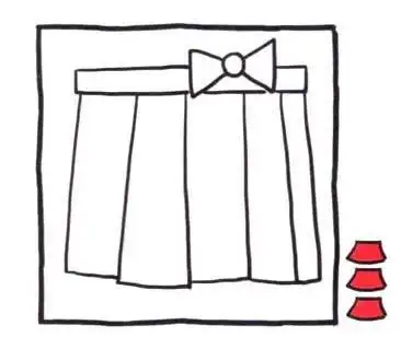 百褶裙简笔画百褶裙简笔画校服