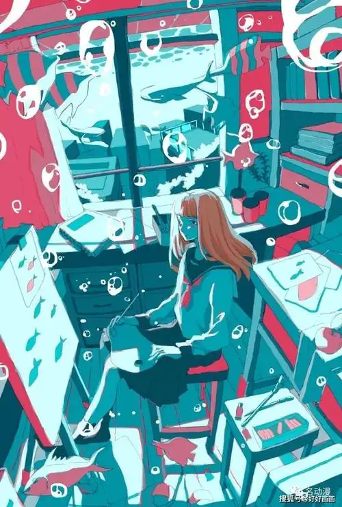 日本插画师いちご饴笔下夏日清凉插画作品欣赏