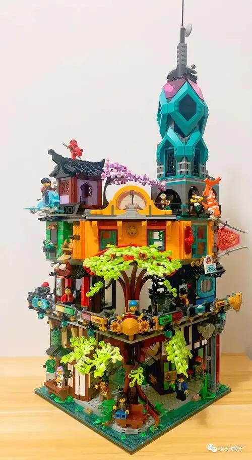 忍者城归来依然带着如此放肆的设计乐高71741幻影忍者城市花园首发