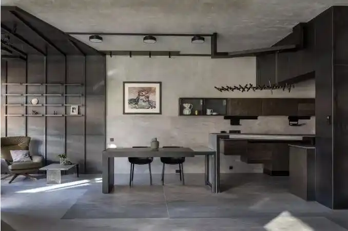 水泥墙展现另类别致的装修风格