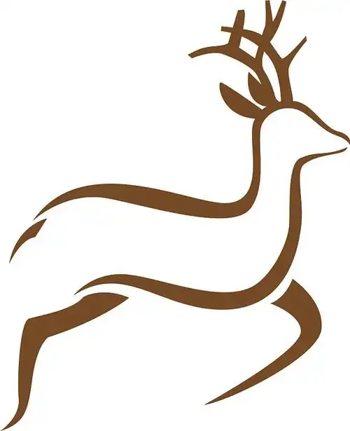 鹿标志模板