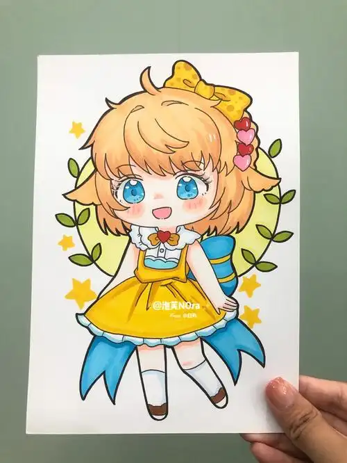 二次元  #动漫女生头像  #q版  #动漫人物  #线稿  #女生  #线稿