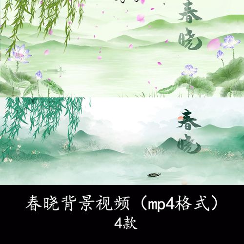 4k唐诗春晓视频背景古诗春晓课件古诗词背景春晓演讲朗诵视频背景