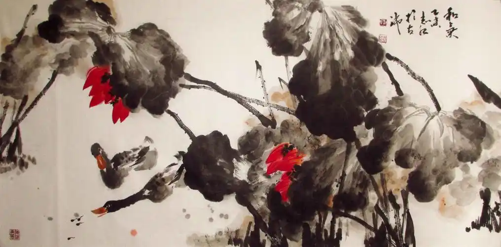 著名画家刘志红花鸟画作品欣赏(组图)