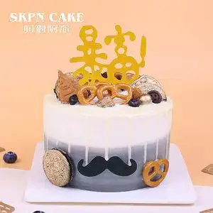 【深圳同城配送】时刻陪你男神生日蛋糕送男友送老公个性创意网红