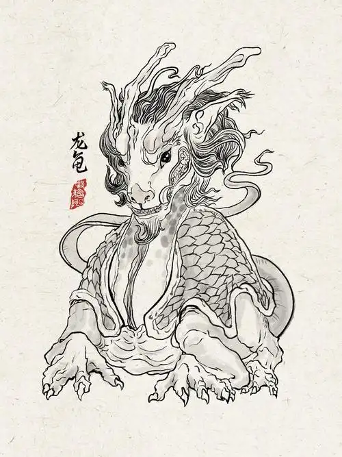 山海经之异兽线描【1912】