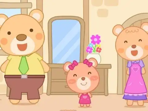 幼儿故事三只小熊简笔画