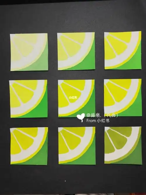 色彩构成 明度九调作业代画明度对比