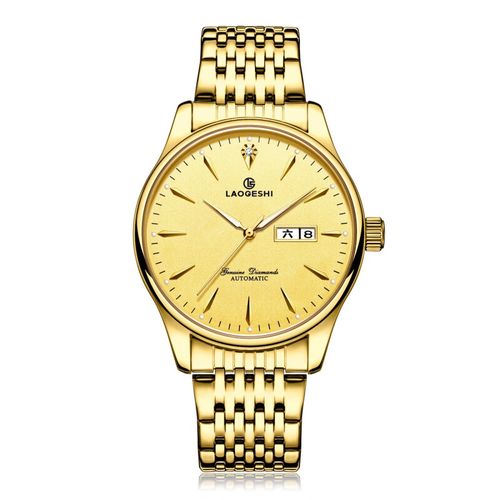 德克兴朗全自动机械手表新款名表品牌男士全自动超薄款金色品牌十大