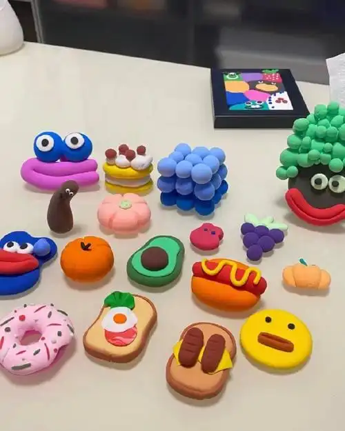 一些比较好看且简单易做的粘土手工,宝妈们可以照抄啦!#超轻粘土