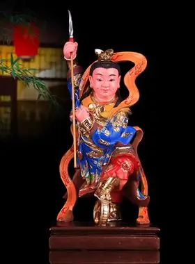 三太子哪吒神像居家树脂彩绘护法中坛元帅三太子神像新品