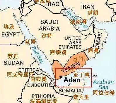 亚丁湾地理位置 资料图