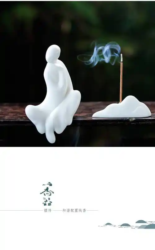 盆景摆件人物小和尚陶瓷人物禅意摆件佛系无相盆景小摆件鱼缸造景迷你