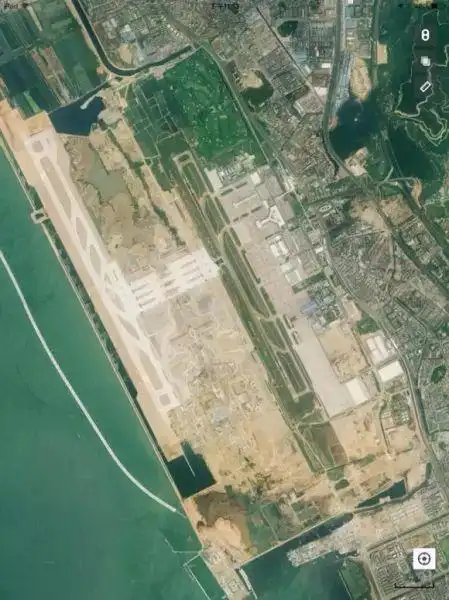 深圳宝安国际机场卫星图