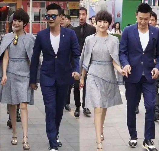 鲍蕾身穿灰色短裙秀身材,和陆毅手拉手出席活动羡煞旁人,真登对