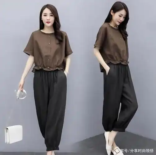 灯笼裤如何搭配上衣才好看?试试这几种风格,简单又好看