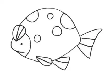 热带鱼简笔画的简单画法步骤图片大全