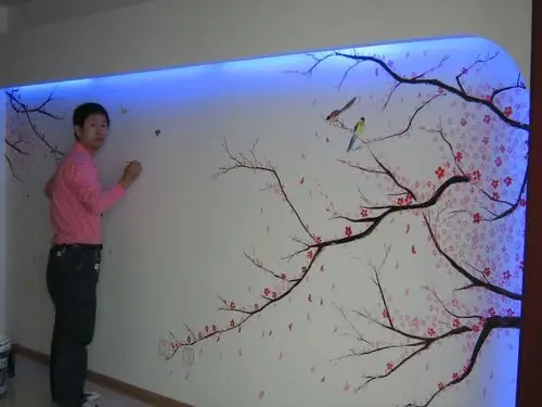 霍小亮画的手绘墙画1062033