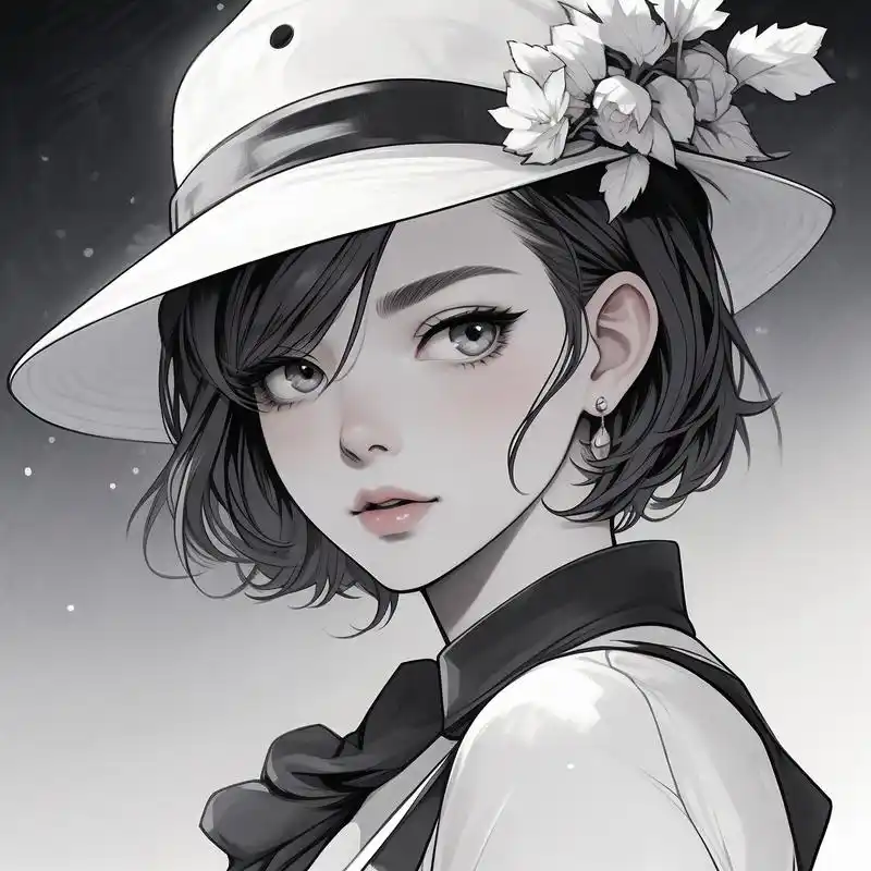 95短发女生头像,高冷又迷人95