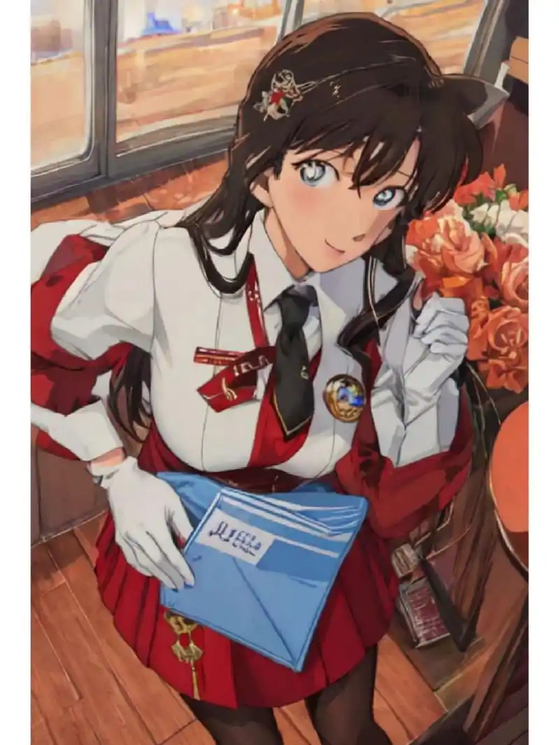 毛利兰的穿搭 小兰的学校便服,正装校服,和夏天花团锦簇的裙子