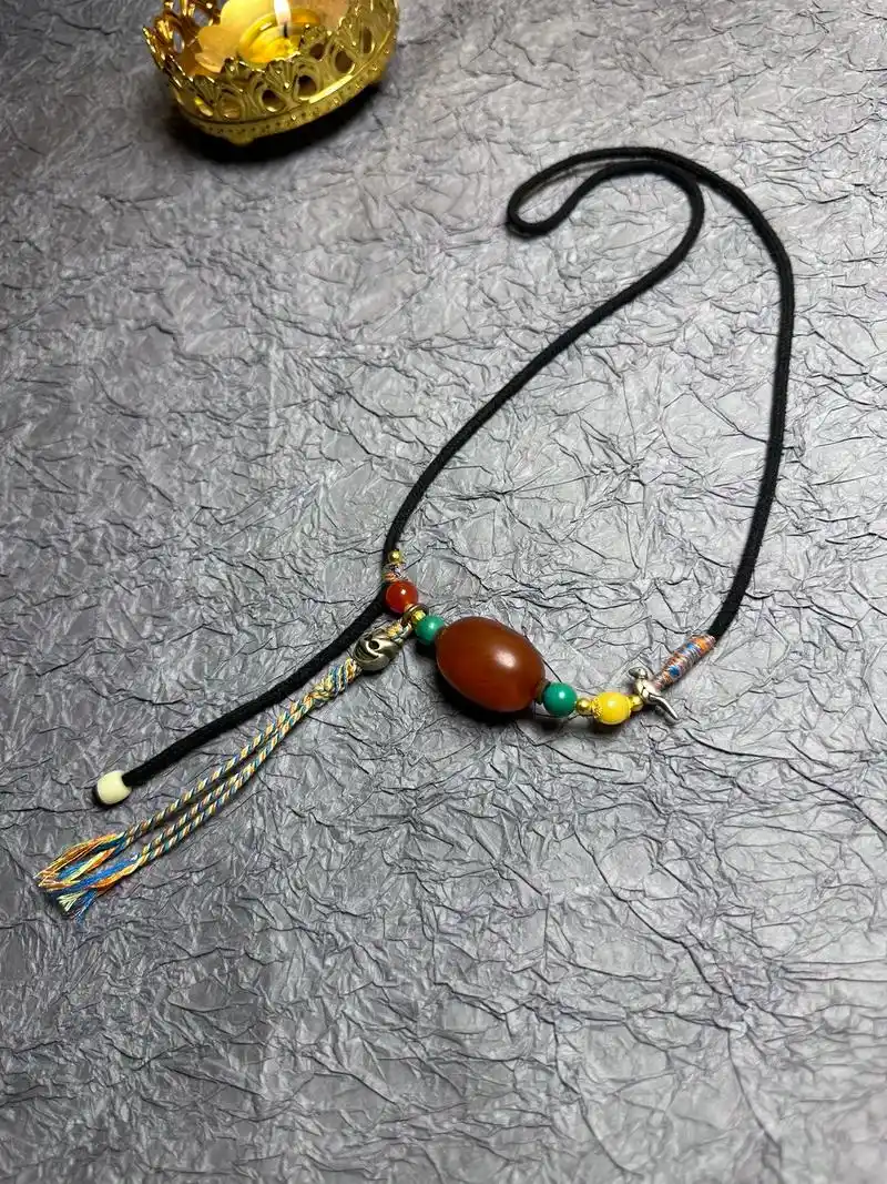 原创珠宝设计 锁骨链合集#纯手工编绳 #藏传文玩 #藏传古 - 抖音