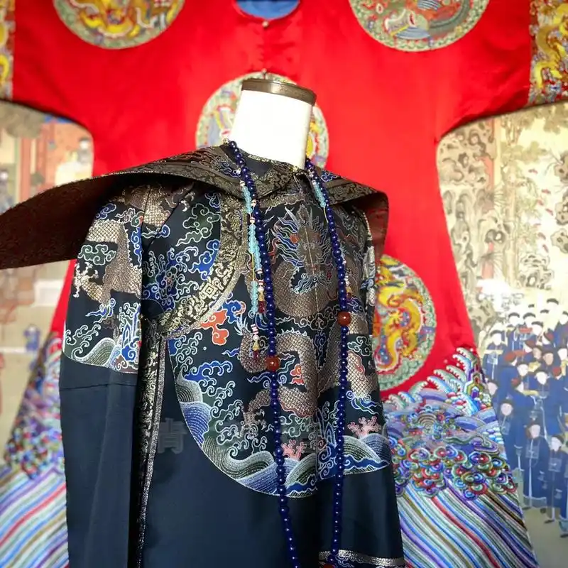 抖音好物年货节 #清代服饰 #龙袍 #非物质文化遗产手工制 - 抖音