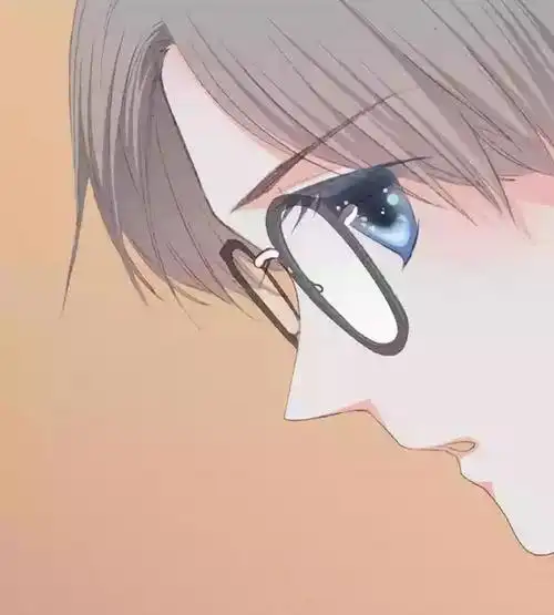 动漫二次男头,漫男,侧脸,眼镜,阳光,帅气,暖男