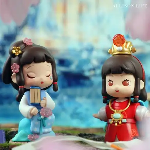 红楼梦盲盒手办摆件公仔古风美人女童汉服少女潮玩盲盒