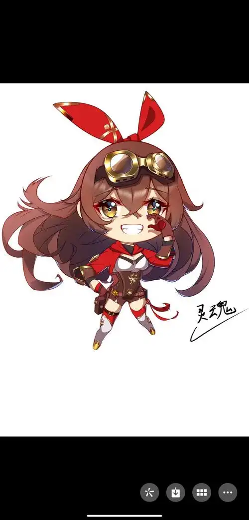 闲来无事摸了个q版安柏