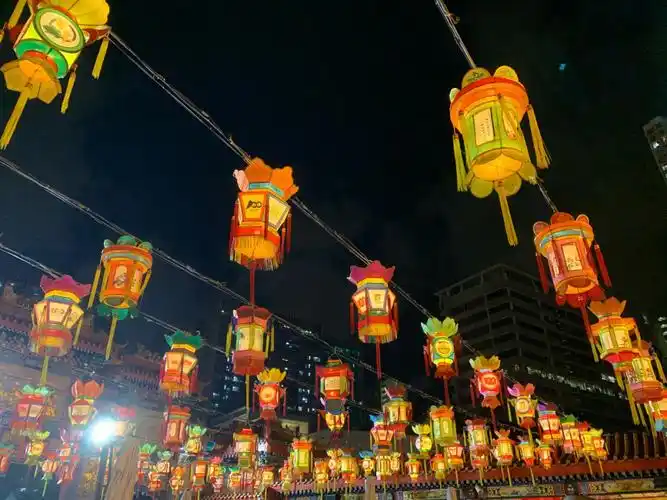 香港中秋花灯会黄大仙花灯会