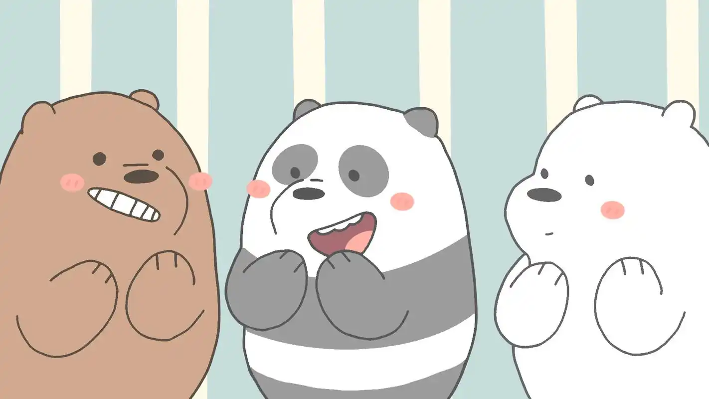 这么可爱的熊熊你们见过没?九张裸熊高清电脑壁纸哦