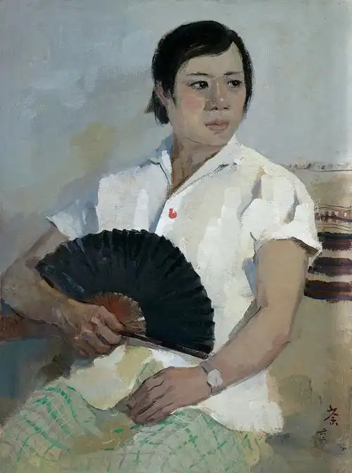 《夫人朱碧琴》·吴冠中