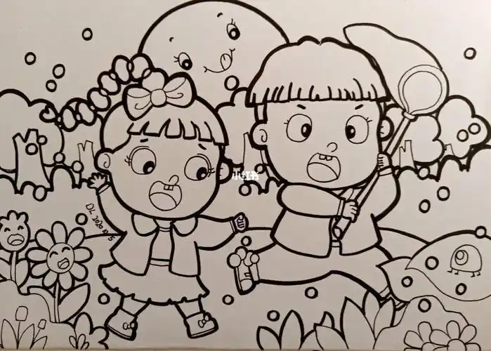 第1页金宝贝艺术幼儿园简笔画培训素材色彩应用儿童画 情景画 填色