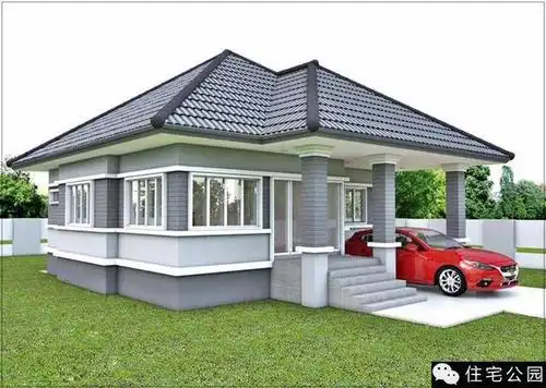 一层小平房一直都是农村人的最爱,它经济省钱,住着又舒适.