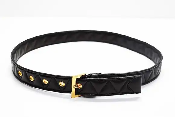 miu miu 女士黑色真皮腰带s1209b001