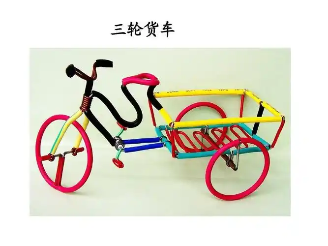 创意金属丝自行车模型的制作ppt