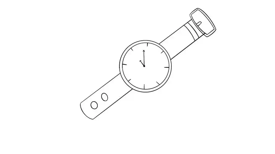 简单好看的手表简笔画 简单好看的手表的简笔画-养娃家