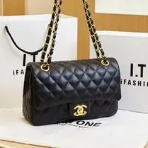 香奈尔cf经典菱格款真皮斜挎包小香风包包高级感大牌奢侈代购女包