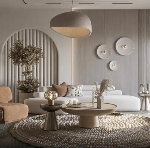 奶油轻奢风暖咖色的家真的好治愈