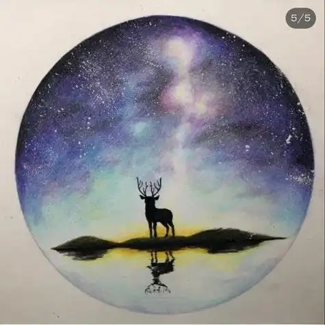 用彩铅画星空用彩铅画星空教程简单