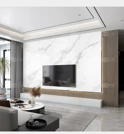 小15米(m15i)生态米家通用木格栅岩板悬空电视背景墙2021年新款