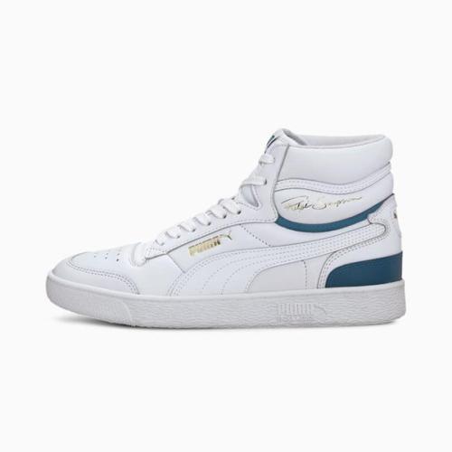 彪马(puma)男鞋休闲鞋ra lph sampson高帮系带经典370847 p wht-digi
