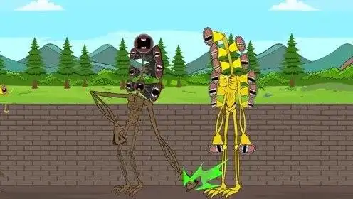 汽笛人上厕所引发战争 动漫特效