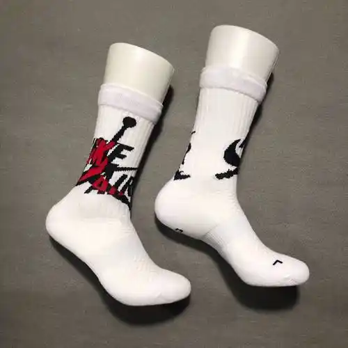 篮球袜子nba球员版 19nba飞人大logo潮流袜实战精英elite加厚毛巾底