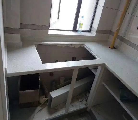 22z南昌石材 人造大理石灶台 石英石台面 黑金沙挡水条橱柜吧台a.